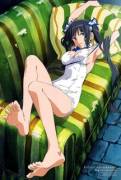 Hestia Spread Out On A Couch