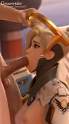 Mercy Giving A Blowjob