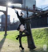 2B Cosplay By Yuzupyon - Entirely Handcrafted Outfit And Beastlord Sword