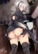 2B Showing Her Booty (Yuhkiicdd)