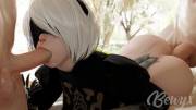 2B Yorha Blowjob &Amp;Amp;Amp; Anal (Bewyx)