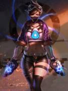 Tracer/Kda Akali Crossover By Liangxing