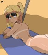 Working On Her Tan (Bigdeadrevived)