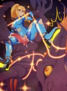 Samus Takes Ridley For A Ride (Merunyaa)