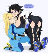 Bayonetta &Amp;Amp;Amp; Samus (Jinu)