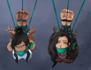 Asami And Korra Suspended [Avatar:lok] (Lostonezero)