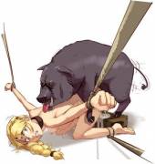 Astrid Taking It Piggy-Style (How To Train Your Dragon) [Polyle]