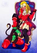 Karin Kanzuki Making Cammy White Her Bitch (My_Pet_Tentacle_Monster) [Street Fighter]