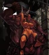 Massive Orc Cock Bulging Her Out (Xxoom) [Legend Of Queen Opala]