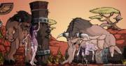 Savage Tauren Fucking Night Elves (Siegebeast) [Warcraft]
