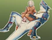 Lizardman Cumming Inside Dark Skinned Beauty