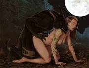 Werewolf Mating Her Beneath A Full Moon (Slash0X) [Original]