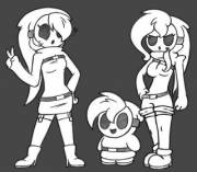 My Two Shy Oc's Plus The Original Shy Gal