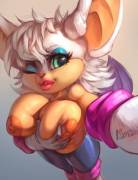 Rouge's Big Squishy Tits. (Thefuckingdevil) 