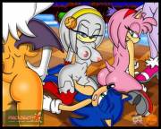 Zeta, Rouge, Amy &Amp;Amp;Amp; Blaze Show Sonic Who's Boss. (Zeta R-02) 