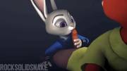 Judy Nibbling Nick's Carrot (Sfm)