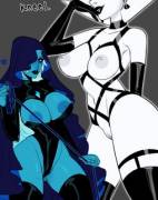Dominatrix Blue And White Diamond [Bdsm]