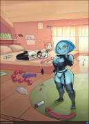 Pearl Getting Used To Aquamarine's More Frequent Presence [Bdsm]