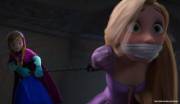 Anna Says Rapunzel Will Be Ready Soon, She's A Little Tied Up Right Now