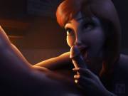 Anna Using Her Mouth For Pleasure | Amazingly Well Done Image.