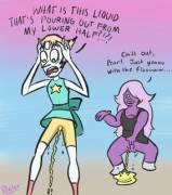 Pearl Tries Water For The First Time (Steven Universe)