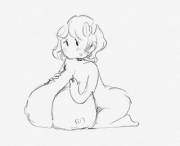 Quick Doodle Of Hyper Tits Maggy (And Noodle Arms)