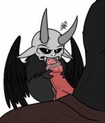 Putting That Tongue To Good Use (Krampus/Satan)