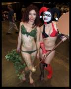 Harley Quinn And Poison Ivy Cosplay