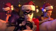 Harley Quinn, Poison Ivy And Catwoman Christmas Blowjobs