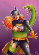 Batgirl And A Snek