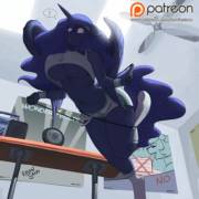 Princess Luna Working Out (Artist:kevinsano)