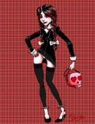 I Think Audrey Would Be Into The Wednesday Addams Look, So I Drew A Little Fanart ...