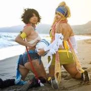 Volley Blitz-Ball W/ Amyfantasy (Rikku) &Amp;Amp;Amp; Rykkucosplay (Yuna)
