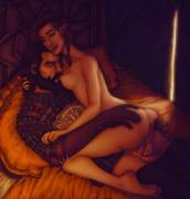 Blackwall And A Lavellan Elf By Lororo (Dragon Age Inquisition)