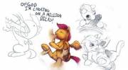 Some Scootaloo Sketches By Crookedtrees