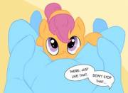 Scootaloo X Rainbow Dash (X/Post R/Clopclop)