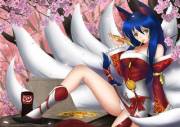 Pizza, Ahri And A Pantyshot - My 3 Favorite Things In 1 Picture