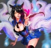 I'd Let Officer Ahri Handcuff Me Anytime~