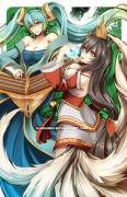 More Ahri And Sona