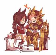 Chibi Ahri X Leona