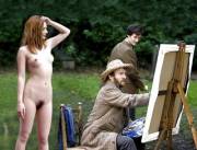 Amy Volunteers As A Model For Vincent