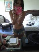 Love The Tiny Blue Jean Shorts