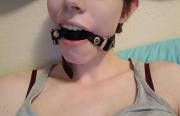 She Is Excited About Her New Gag [F]
