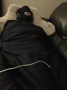 My Wife In A Sleep Sack With A Dildo And Hitachi, Blindfolded And Listening To Porn ...