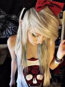 Beautiful Blonde Looking Down