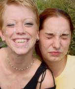 A Smiler And A Hater Outdoors.