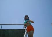 Showing Off How Perky She Is