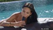 Gorgeous Petite Latina Fucked Hard To The Pool By A Big Black Cock Guy Hd