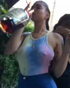 Groping Beneath Clothing While Drinking Henessy