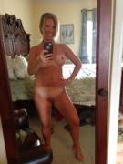 Blonde Cougar Selfie